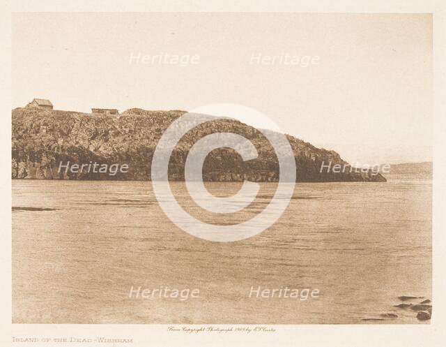 Island of the Dead Wisham,

 From The North American Indian by Edward S. Curtis., 1909. Creator: Edward Sheriff Curtis.