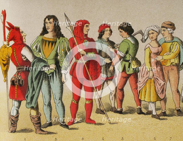 History of Germany, Middle Ages, 1450-1500, (1881).  Creator: Unknown.