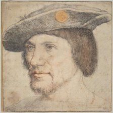 Portrait of a Man Wearing a Hat with a Medallion, 1520/1540. Creator: Unknown.