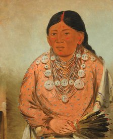 A'h-tee-wát-o-mee, a Woman, 1830. Creator: George Catlin.