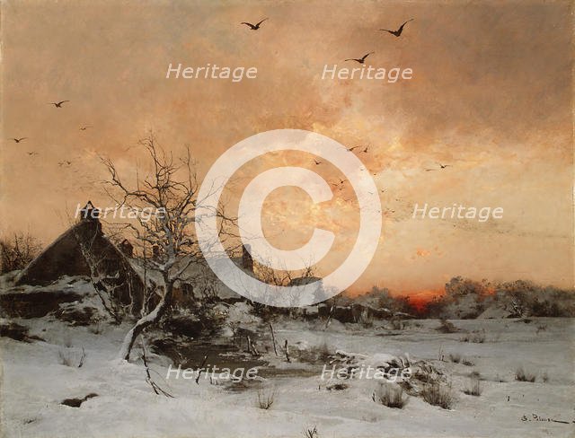 January: Cernay, near Rambouillet. Creator: Leon-Germain Pelouse.