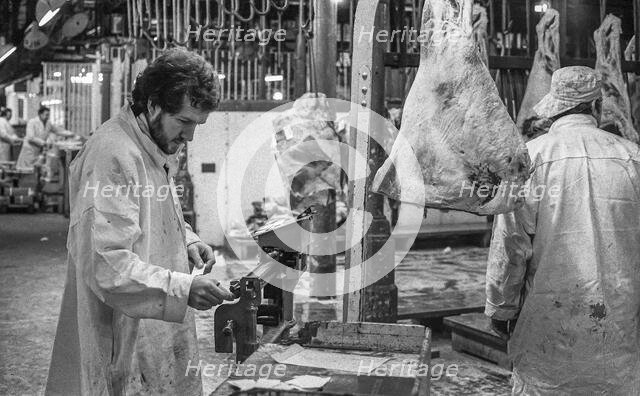 Smithfield Meat Market, City of London, January 1980. Creator: Peter Thompson.