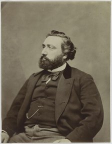 Portrait of the Prime Minister of France Léon Gambetta (1838-1882). Creator: Carjat, Étienne (1828-1906).