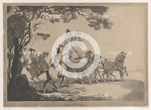 The Attack, March 1, 1791., March 1, 1791. Creator: Thomas Rowlandson.