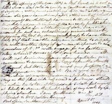 Jane Austen's draft copy of a letter to her publisher, Richard Crosby, 5 April 1809. Creator: Jane Austen.
