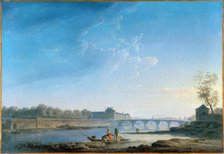 Quai des Tuileries, Pont-Royal, La Grenouillere, c1780. Creator: Alexandre Jean Noel.