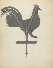 Cock Weather Vane, c. 1939. Creator: Joseph Stonefield.