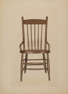 Chair, c. 1939. Creator: Lee Brown.