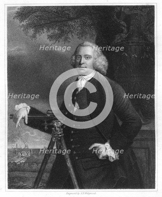 James Brindley, 18th century English civil engineer and canal builder, (1836). Artist: JT Wedgwood