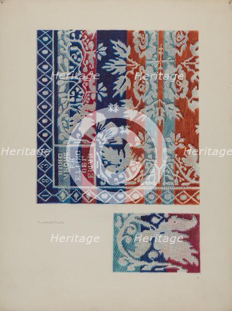 Coverlet, c. 1940. Creator: Florence Milto.
