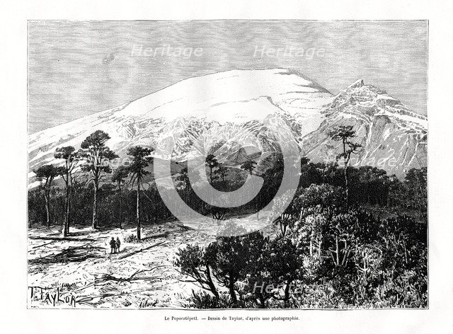 Popocatépetl, Mexico, 19th century. Artist: Unknown