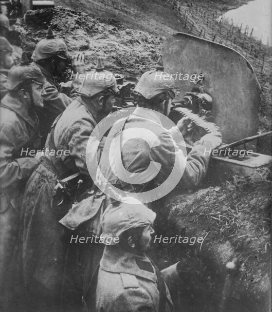 Working German gun against Russians, between 1914 and c1915. Creator: Bain News Service.