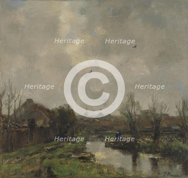 Landscape near The Hague, 1891. Creator: Jacob Henricus Maris.