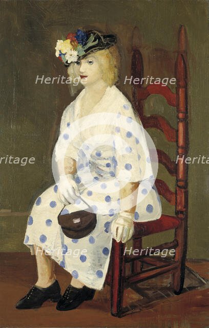 The Polka Dot Dress, 1927. Creator: George Benjamin Luks.