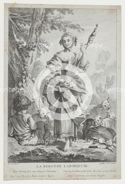 La Bergère Laborieuse, 18th century. Creator: Jean Michel Liotard.