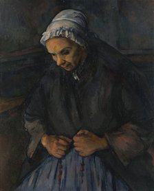 An Old Woman with a Rosary, c. 1895. Artist: Cézanne, Paul (1839-1906)