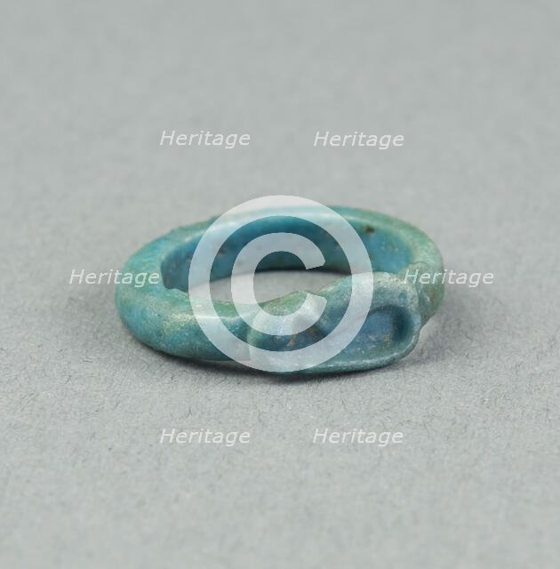 Ring: Figure of Serpent Uto (?), Egypt, New Kingdom, Dynasty 18 (about 1390 BCE). Creator: Unknown.