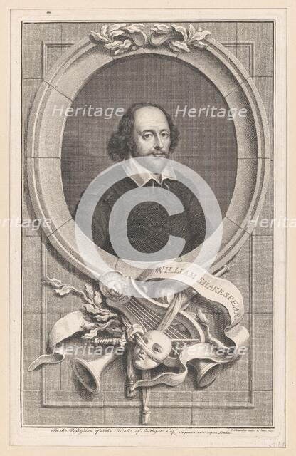 William Shakespeare, 1747. Creator: Jacobus Houbraken.