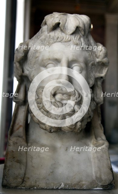 Double herm of Dionysus and Heracles. Artist: Unknown