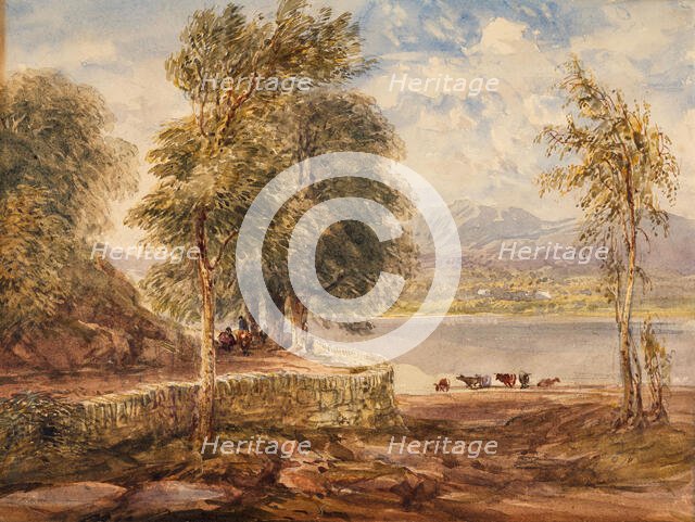 A Lake With Cattle, 1833-51. Creator: David Cox the Elder.