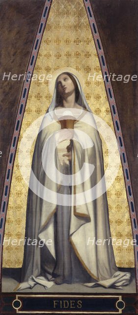 Esquisse pour l'église de Saint-Jacques-Saint-Christophe de la Villette : La Foi, c.1843. Creator: Jean-François Brémond.