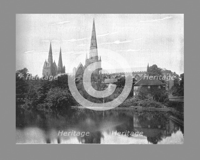 Lichfield Cathedral, c1900. Artist: Valentine & Sons.