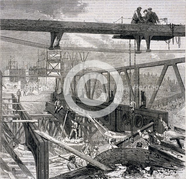 Holborn Viaduct, London, 1869. Artist: CC