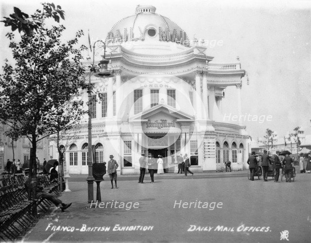 The Daily Mail offices at the Franco-British Exhibition, White City, London, 1908. Artist: Unknown