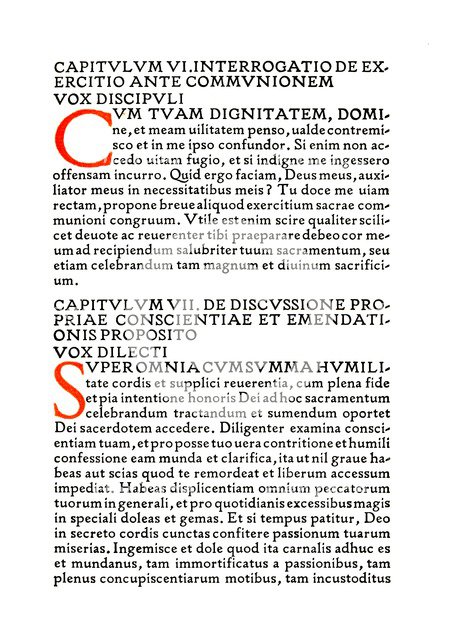 'Aberdeen University Press: Page from the De Imitatione Christi', 1914. Artist: Douglas Cockerell.