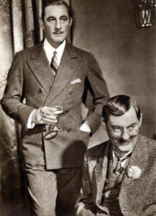 John (1882-1942) and Lionel (1878-1954) Barrymore, American stage and screen actors. Artist: Unknown