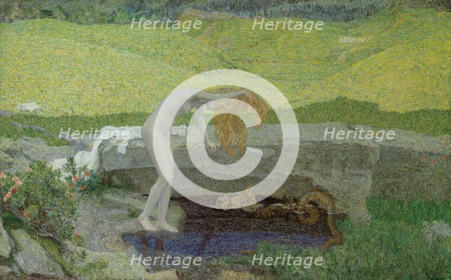 Vanity (The Source of Evil). Artist: Segantini, Giovanni (1858-1899)