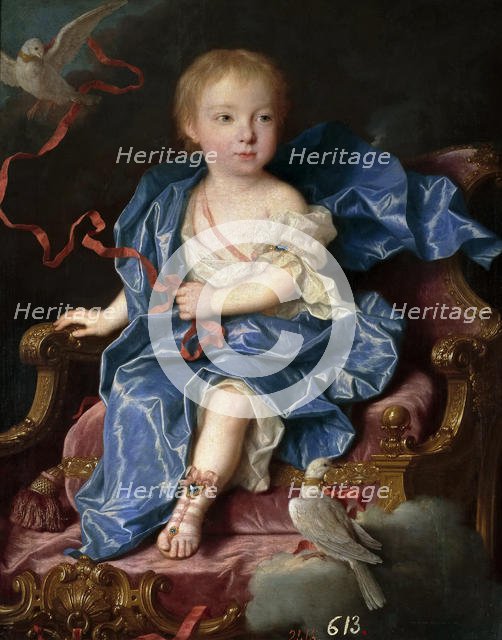 Maria Antonia Ferdinanda of Spain (1729-1785), future Queen of Sardinia, 1731. Creator: Ranc, Jean (1674-1735).