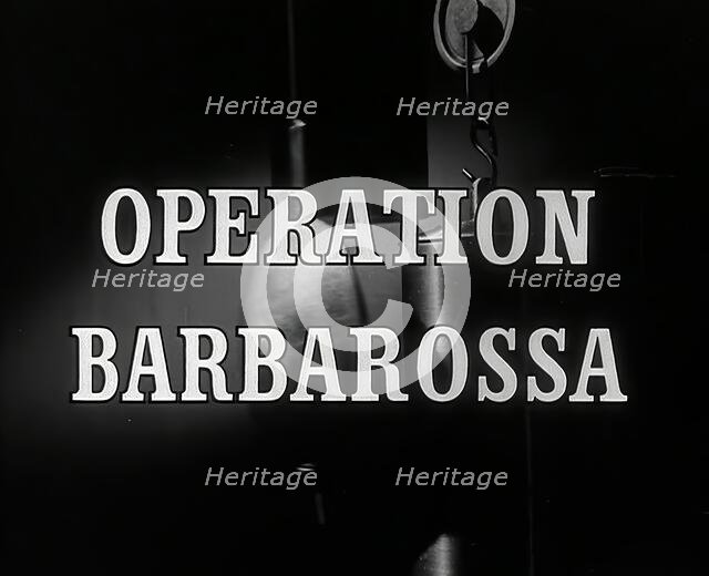 Operation Barbarossa - title card, 1941.  Creator: British Pathe Ltd.