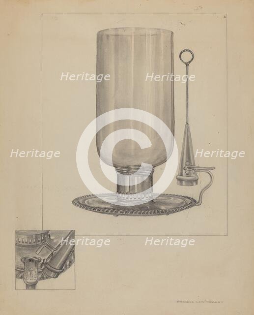 Candlestick, 1935/1942. Creator: Francis Law Durand.
