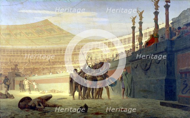 'Hail Caesar! We who are about to die salute you', 19th century. Artist: Jean-Leon Gerome