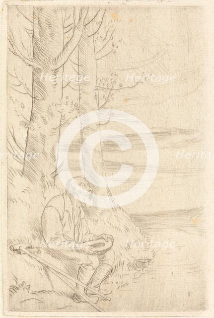 Blind Beggar (Le mendiant aveugle). Creator: Alphonse Legros.