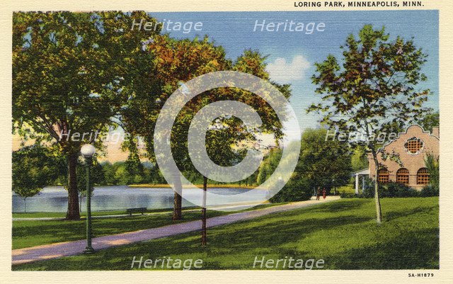 Loring Park, Minneapolis, Minnesota, USA, 1935. Artist: Unknown