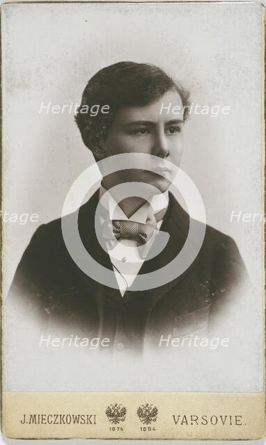 Portrait of the pianist and composer Josef Casimir Hofmann (1876-1957), 1895. Creator: Mieczkowski, Jan (1830-1889).