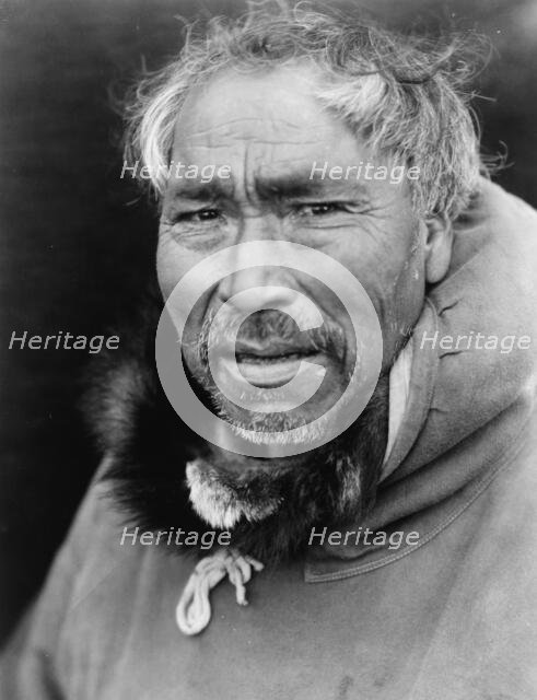 Cape Prince of Wales man, c1929. Creator: Edward Sheriff Curtis.