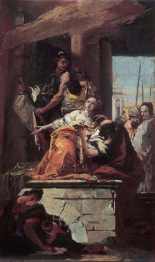 The Martyrdom of Saint Agatha, ca 1734. Creator: Tiepolo, Giambattista (1696-1770).