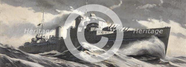 British Cruiser, 1944. Creators: Central Office of Information, Edward Osmond.