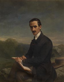 The Painter Alexandre Calame. Creator: Luigi Rubio.
