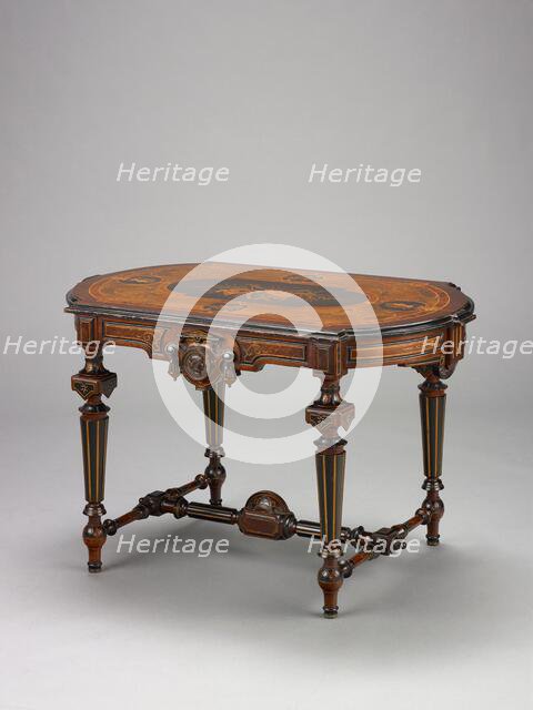Center table, about 1870. Creator: Unknown.
