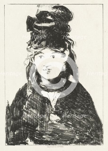 Berthe Morisot, 1872. Creator: Edouard Manet.