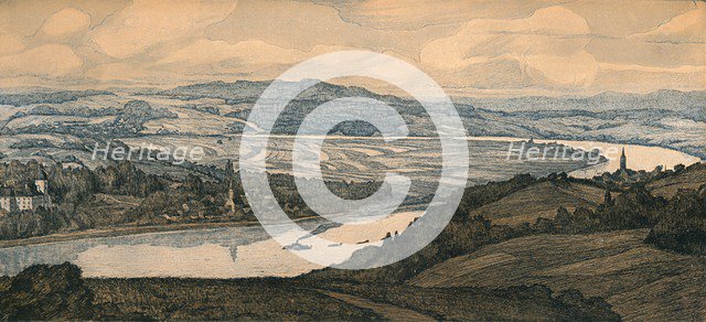 'Persenburg on the Danube', c20th century. Artist: Richard Lux.