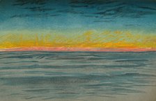 'The Waning Polar Day, 22nd September 1893. Pastel Sketch', 1893 (1897). Artist: Fridtjof Nansen.
