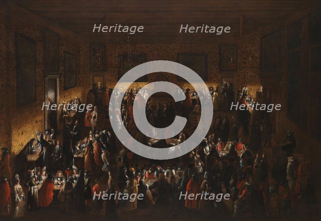 Masked Ball (Il ridotto), Mid of 17th cen.. Creator: Heintz, Joseph, the Younger (ca 1600-after 1674).