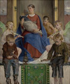 Madonna and Children, 1897. Creator: Jacek Malczewski.