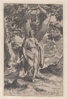 Saint John the Baptist in the wilderness, 1575-1675. Creator: Anon.