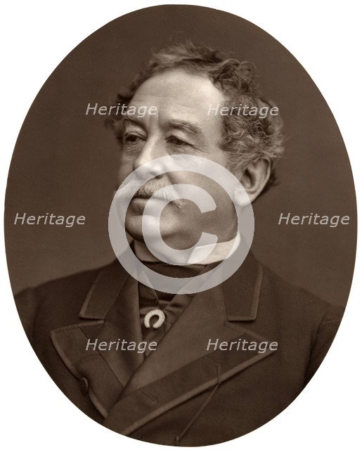 William Howard Russell, Esq, LLD, Irish journalist, 1876.Artist: Lock & Whitfield